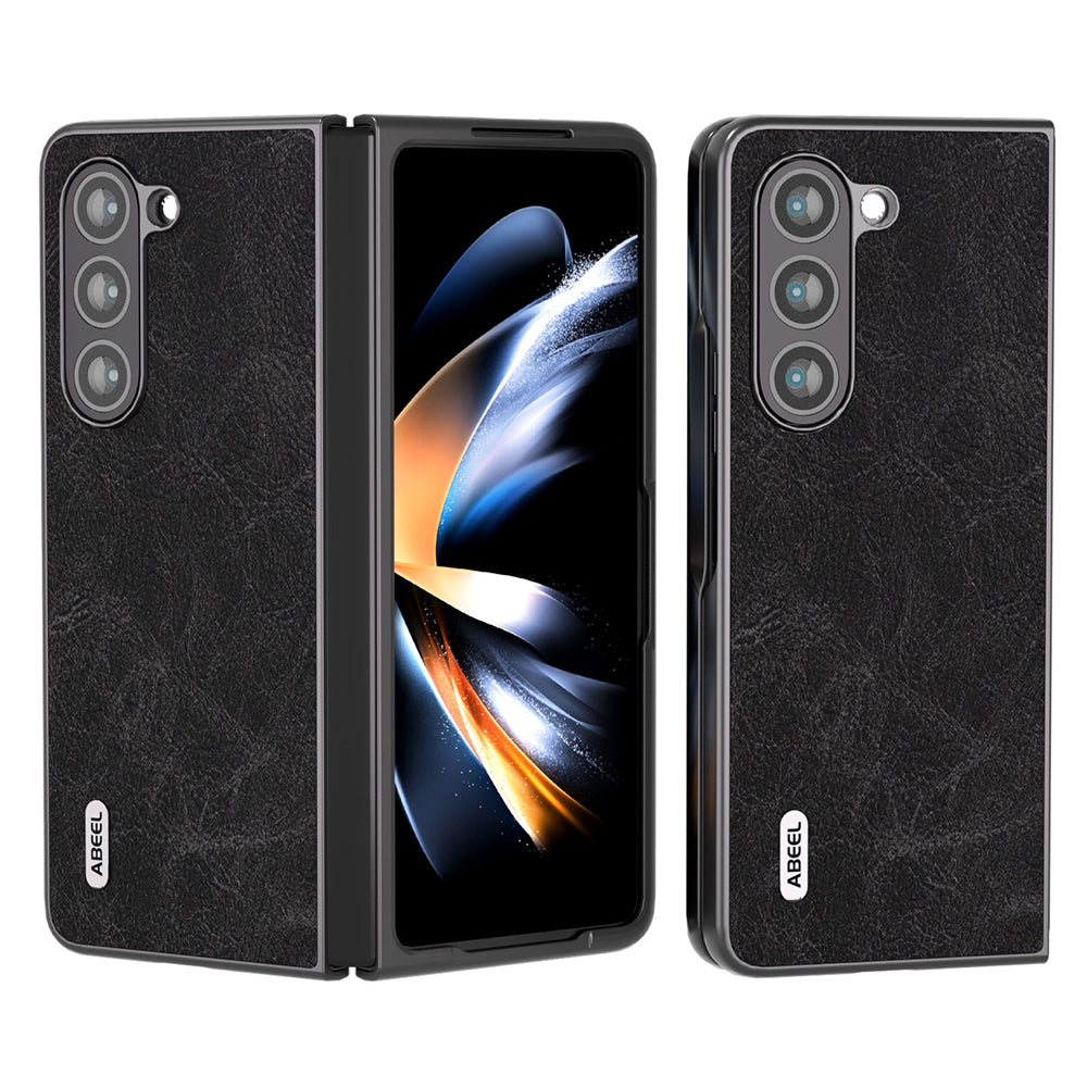 ABEEL For Samsung Galaxy Z Fold5 5G Shockproof Phone Case Litchi Texture PU Leather Coated PC Cover ABEEL For Samsung Galaxy Z Fold5 5G Shockproof Phone Case Litchi Texture PU Leather Coated PC Cover